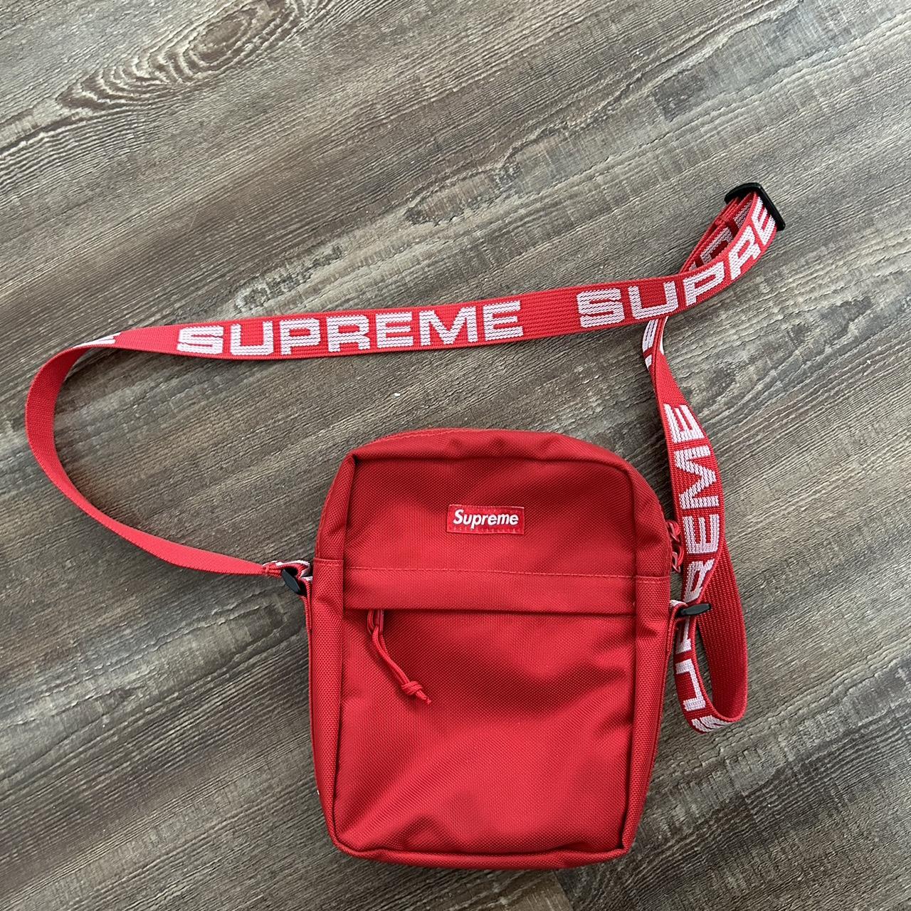 supreme shoulder bag ss18 red. bought off supreme's... Depop