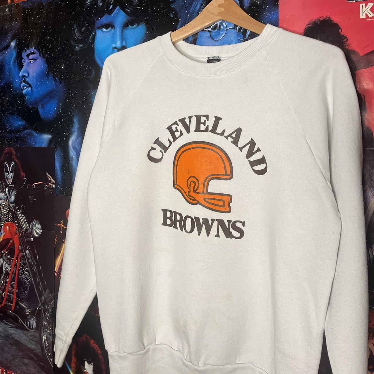 Vintage Cleveland Browns NFL Crewneck Sweater Mens - Depop