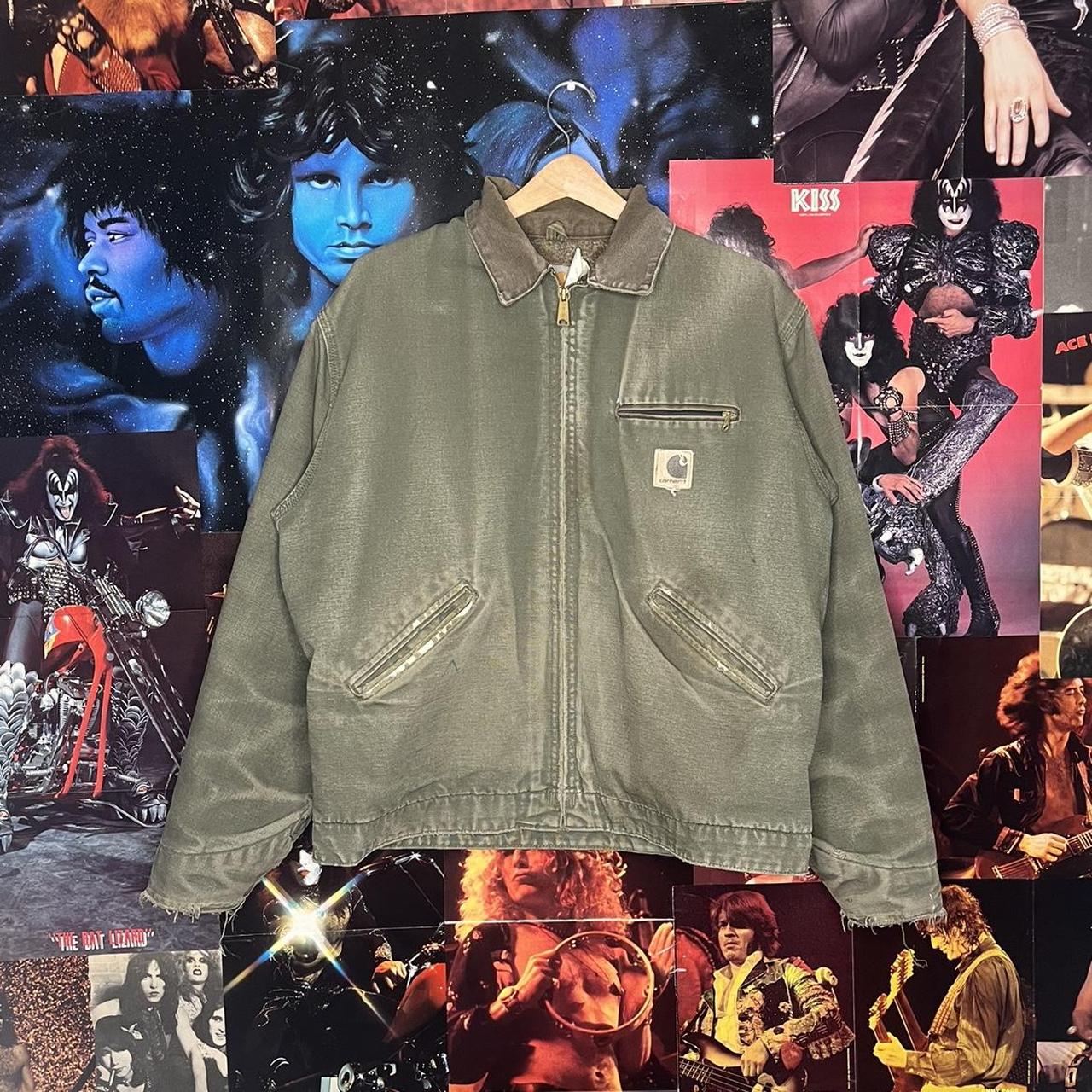 Vintage Carhartt Detroit Jacket Beautiful Faded Depop   P0 