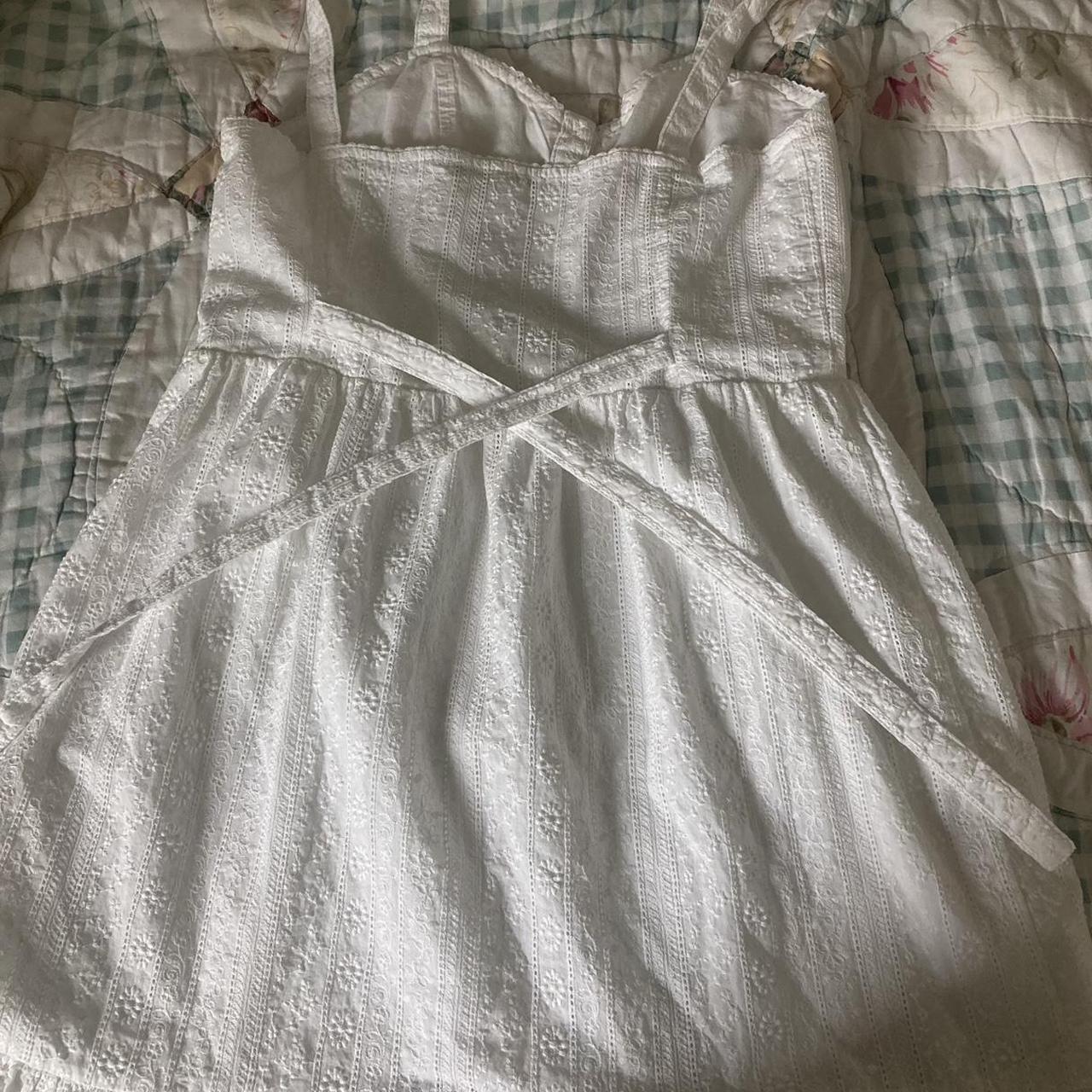 brandy tiana eyelet dress fits sm + barely... Depop