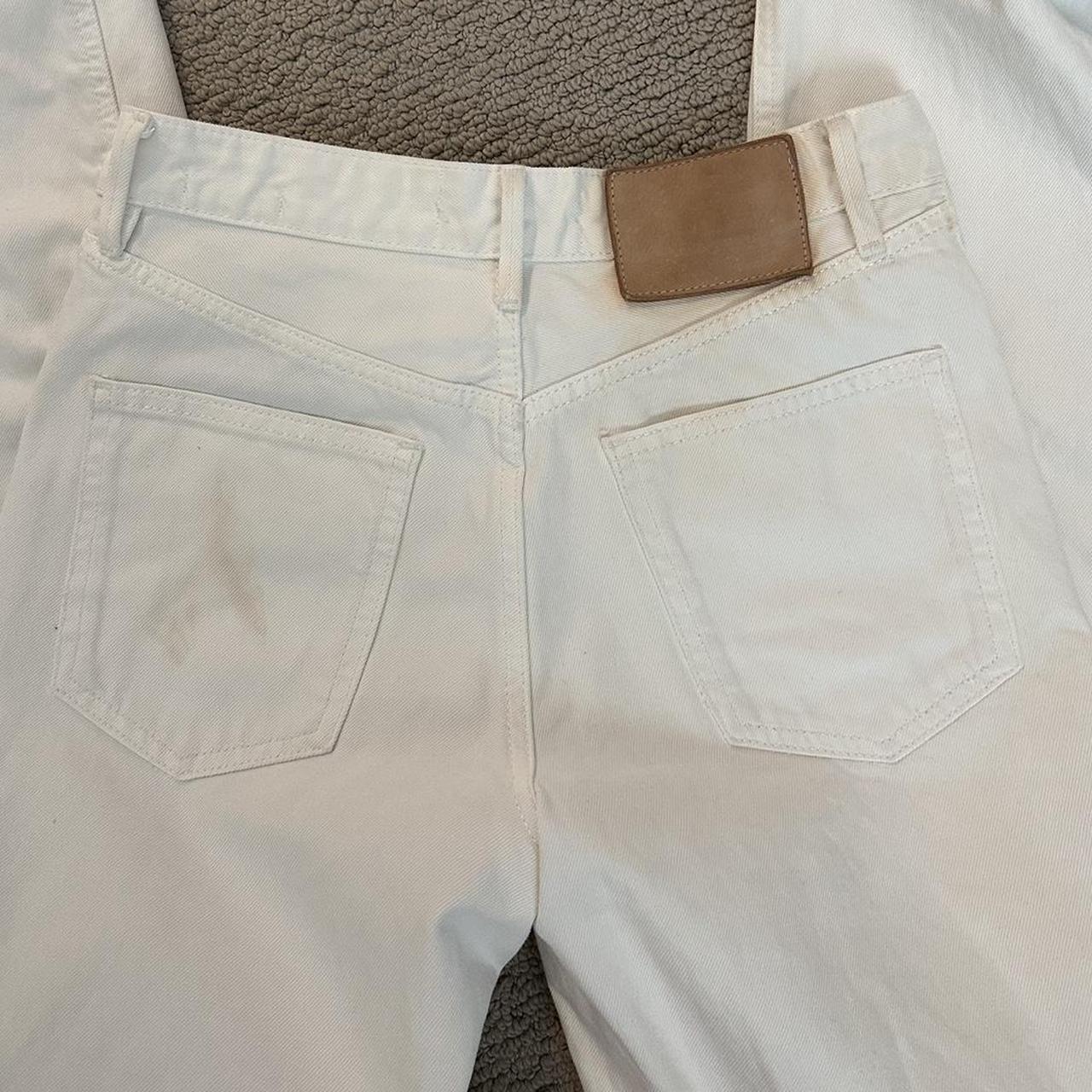 Zara Women's White Jeans | Depop