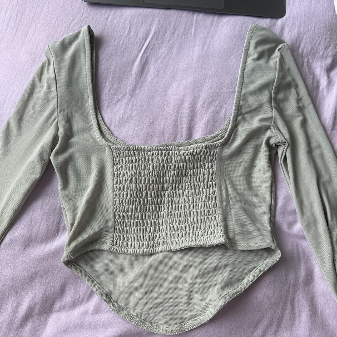 Glassons Mesh Top Worn a handful of times Size XS - Depop