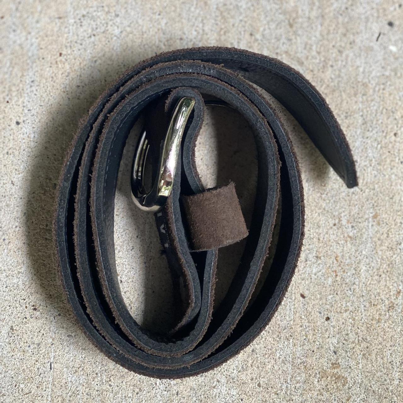 The Lair brown suede leather belt. Size small.... - Depop