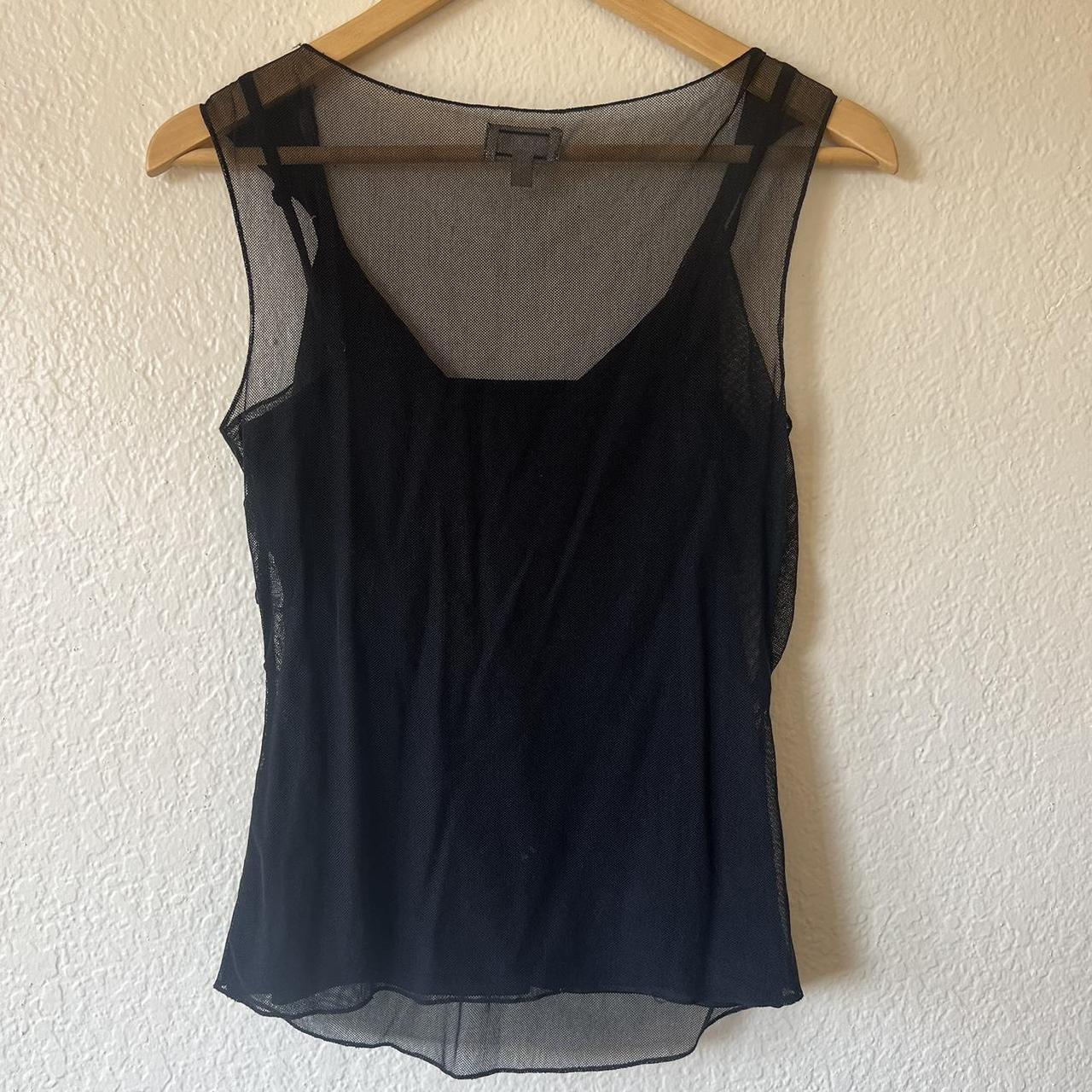 Vintage Karen Millen 90s/Y2K mesh top. Has built in... - Depop