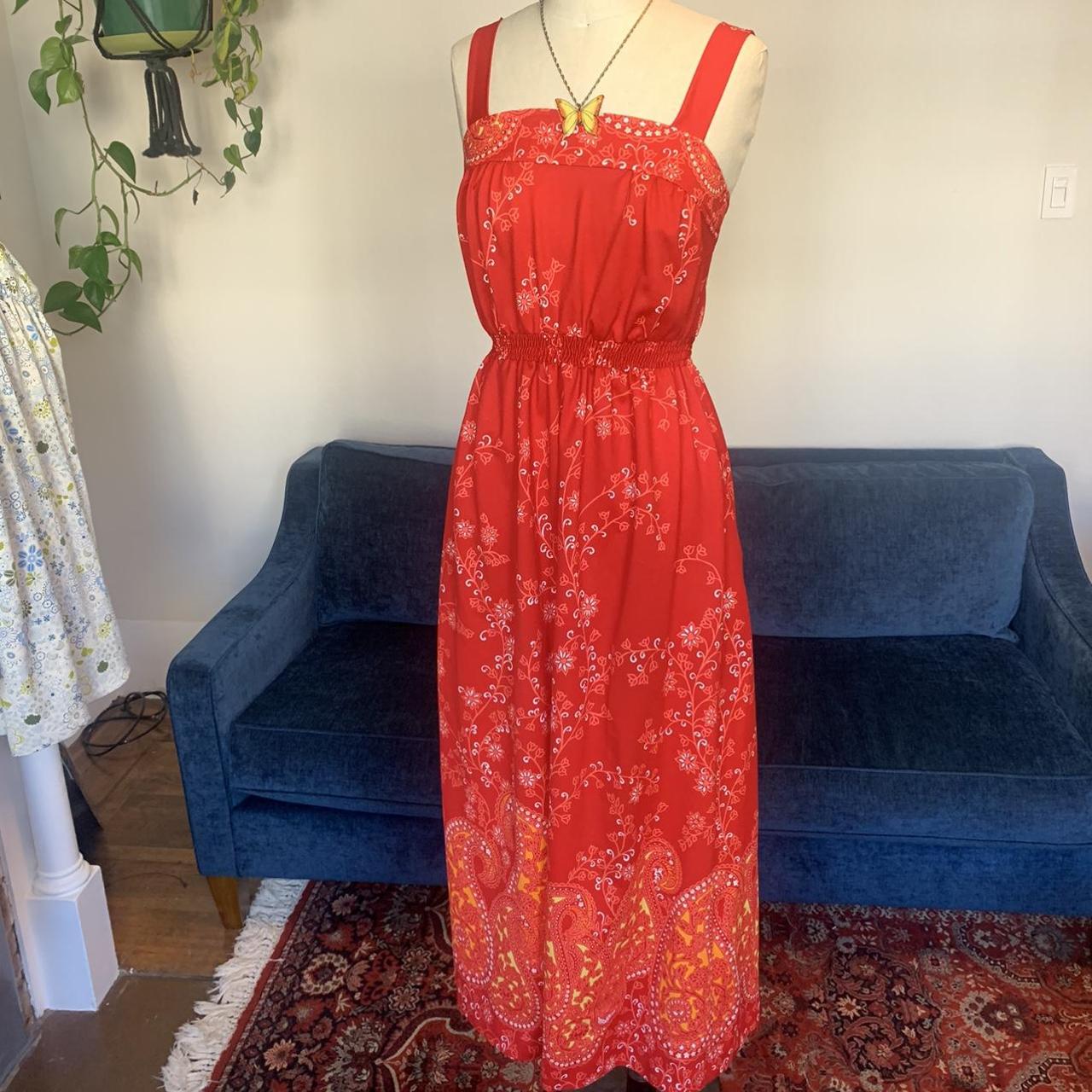 Empire waist hotsell red dress