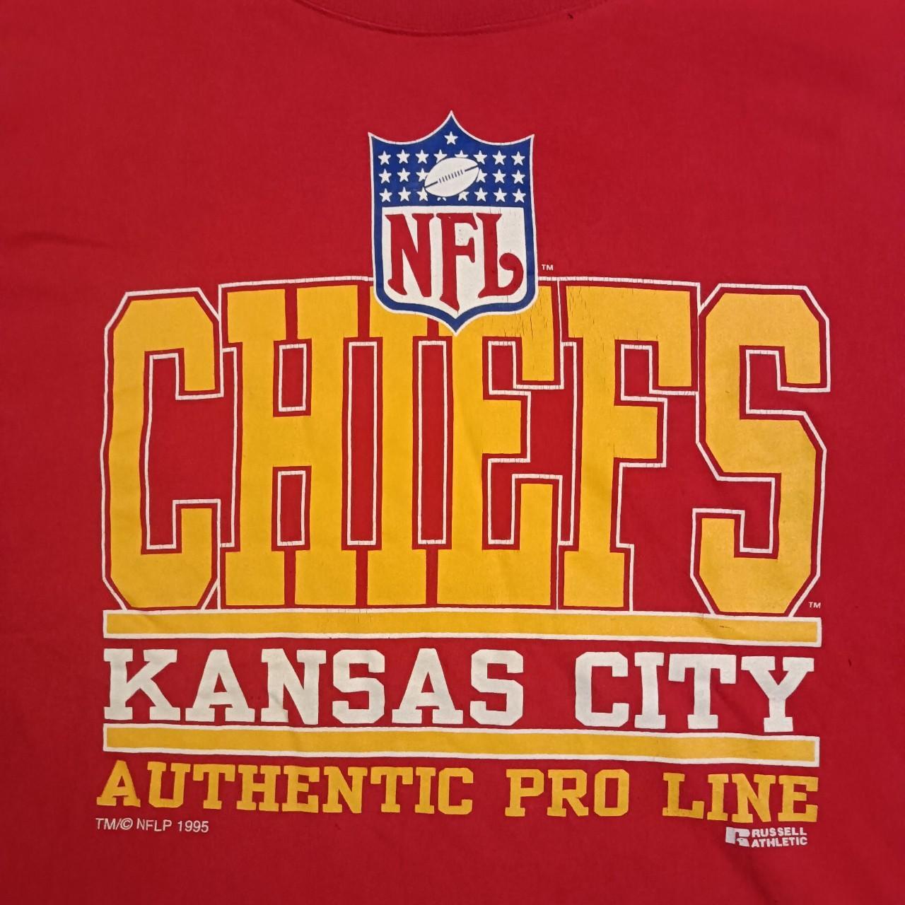 Vintage Kansas City Chiefs T Shirt Tee Russell Athletic Made 