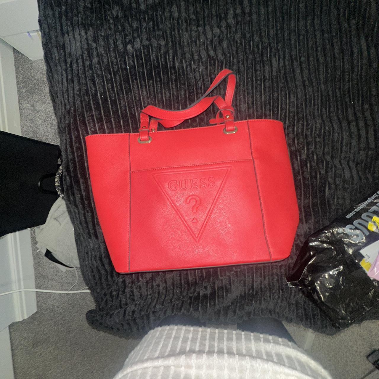 Authentic red guess bag Used twice Depop