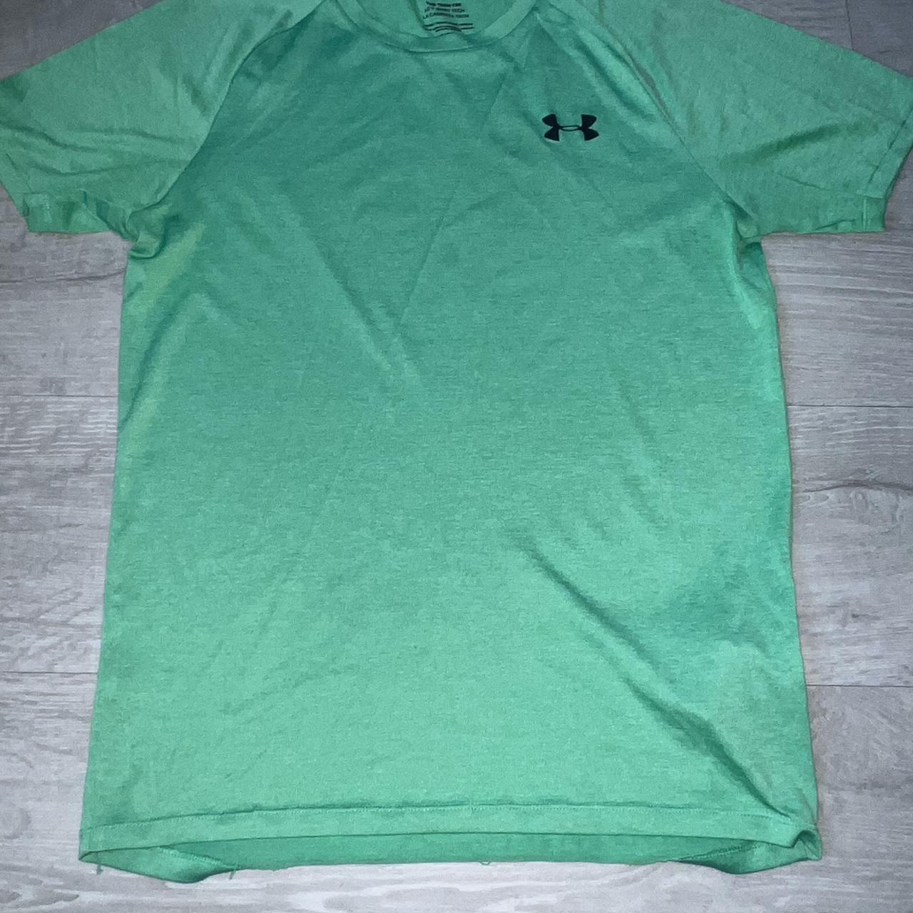 under armour t shirt black and green