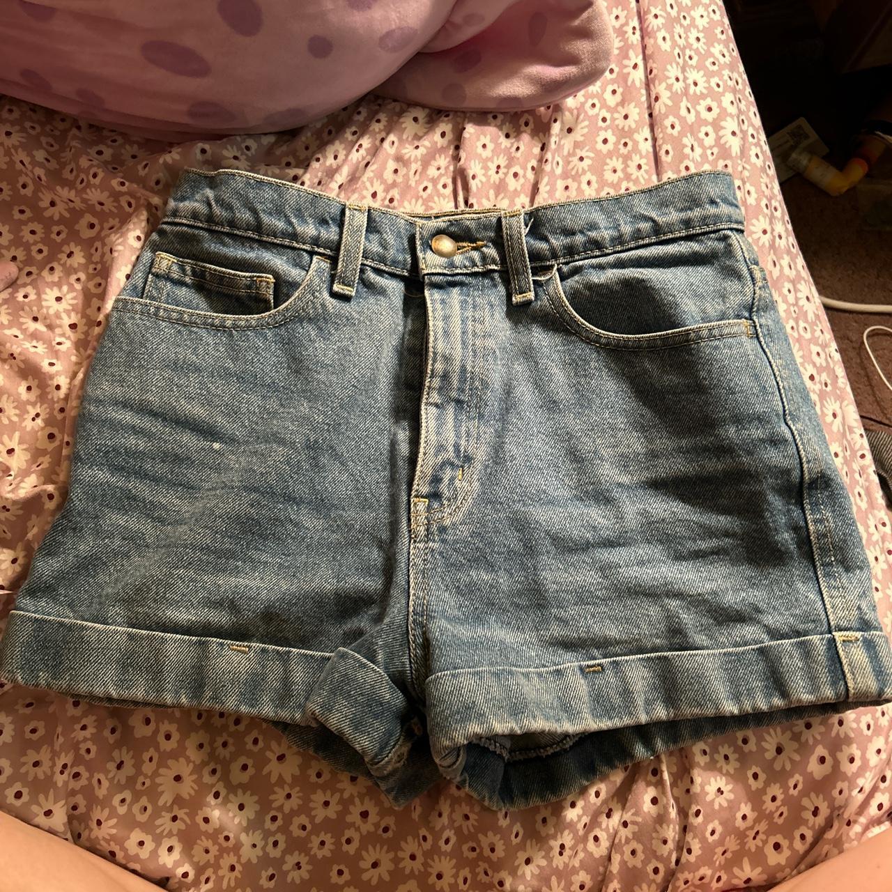American Apparel Women's Blue and Navy Shorts (3)