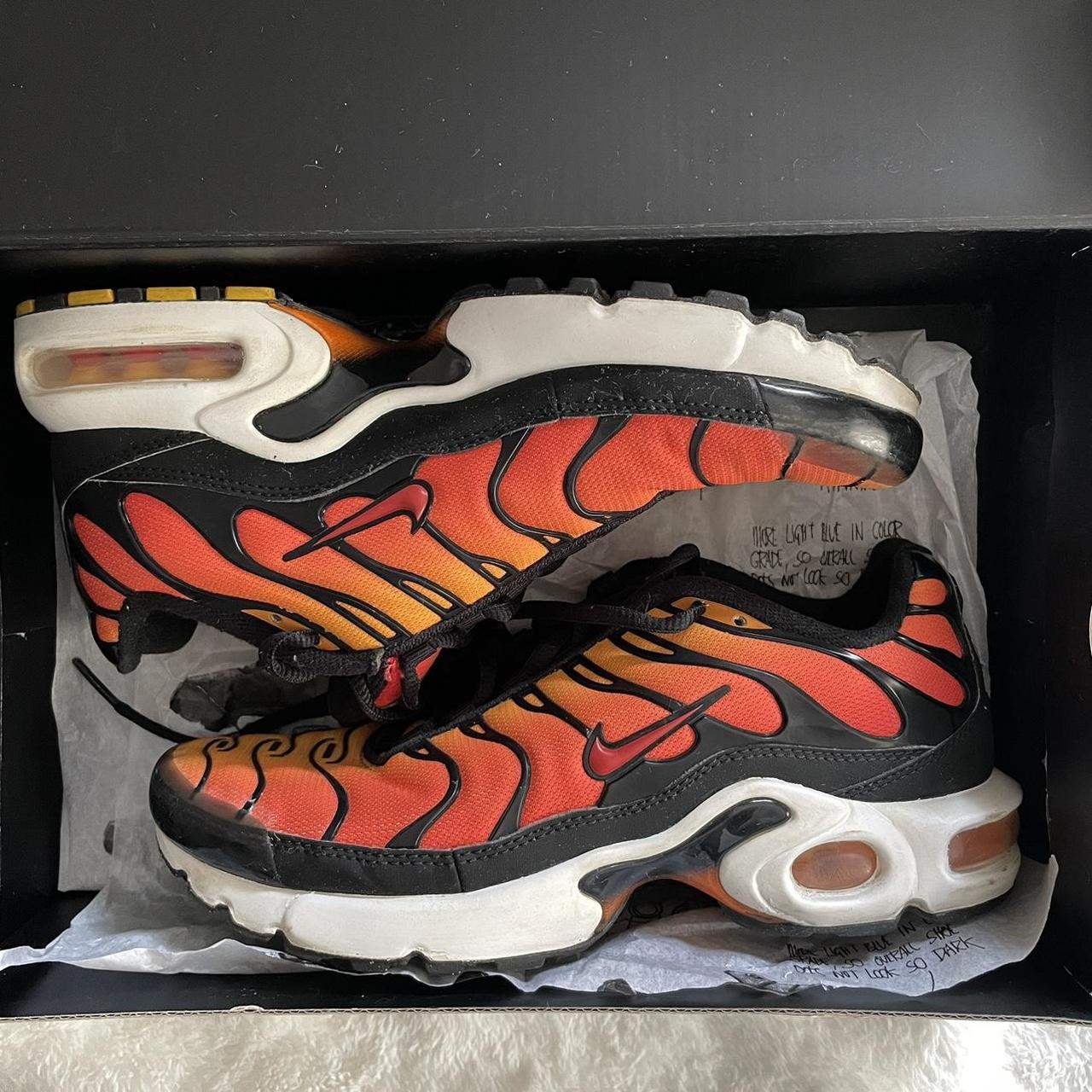 Nike Air Max Plus TN Sunset Orange Sneaker Sz 6.5Y Women's Sz deals 8 BV7426-001