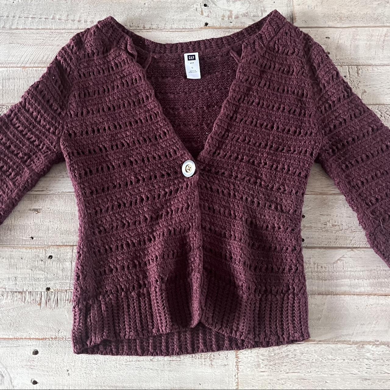 Brown crochet cardigan 🧶 • brown crochet cardigan... - Depop