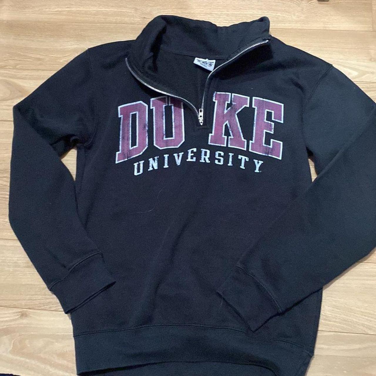 Duke Women's Black and Purple Hoodie | Depop