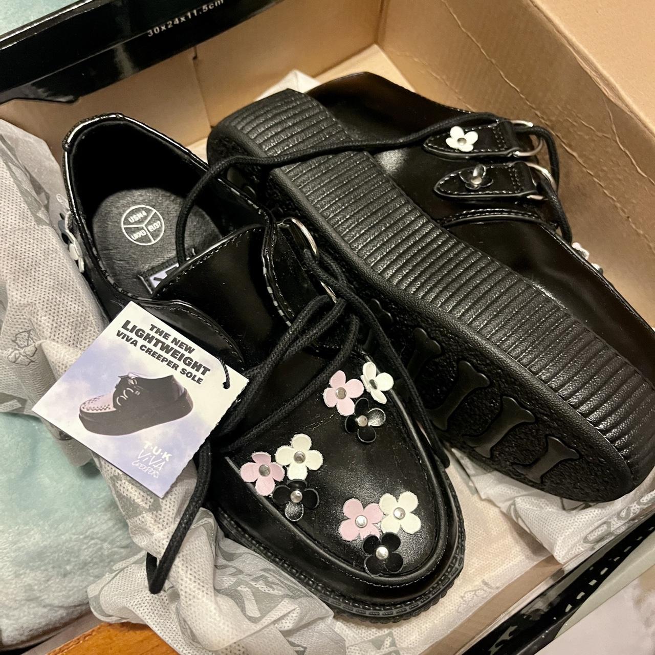 TUK flower cluster creepers aka jimin stompers size... Depop