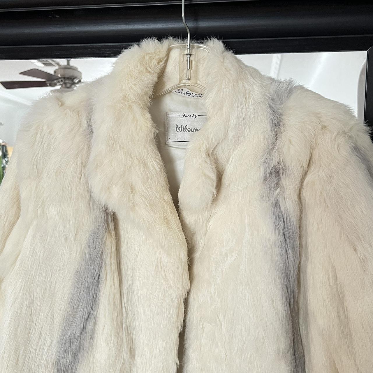 Furs by Wilsons Genuine Fur Ivory Coat. Luxe vintage... - Depop