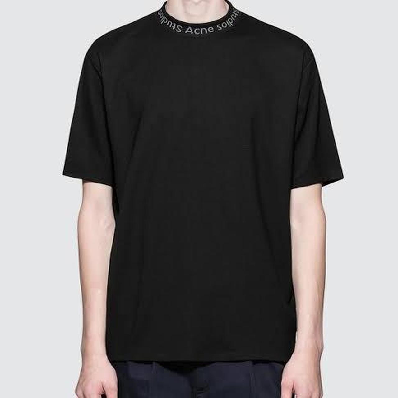 Acne Studios Logo Neck T Shirt ACNE STUDIOS NAVID NECK LOGO TEE