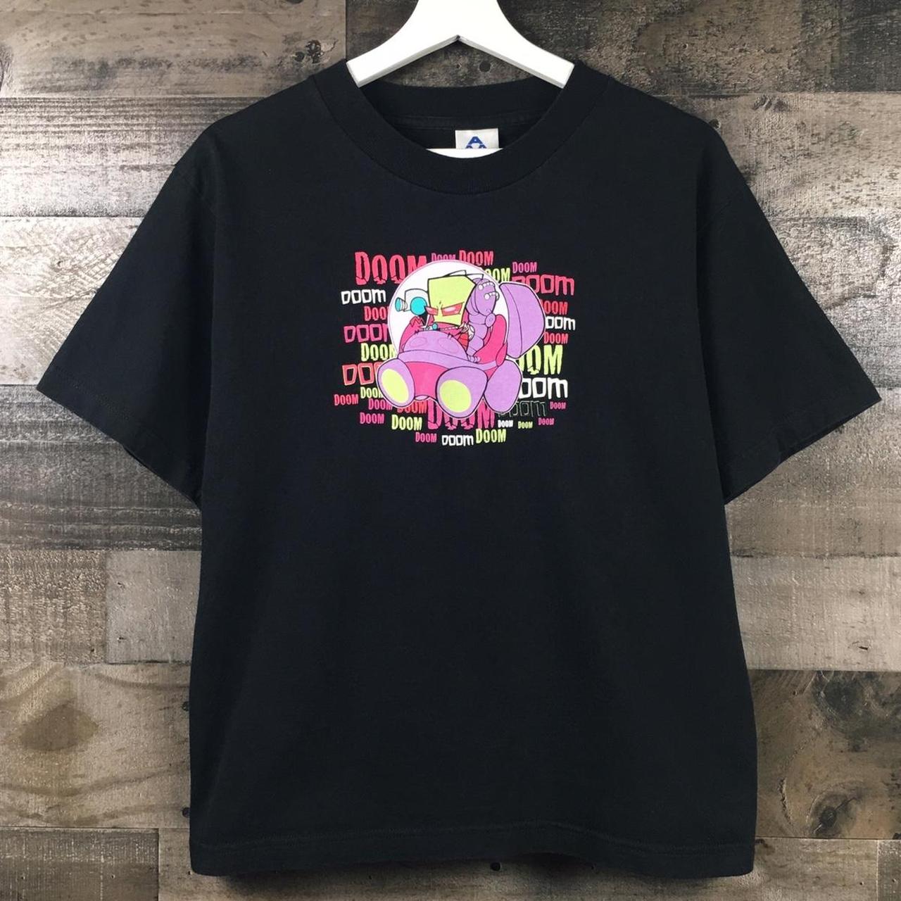 Y2K Vintage Invader Zim Doom Graphic T Shirt •... - Depop