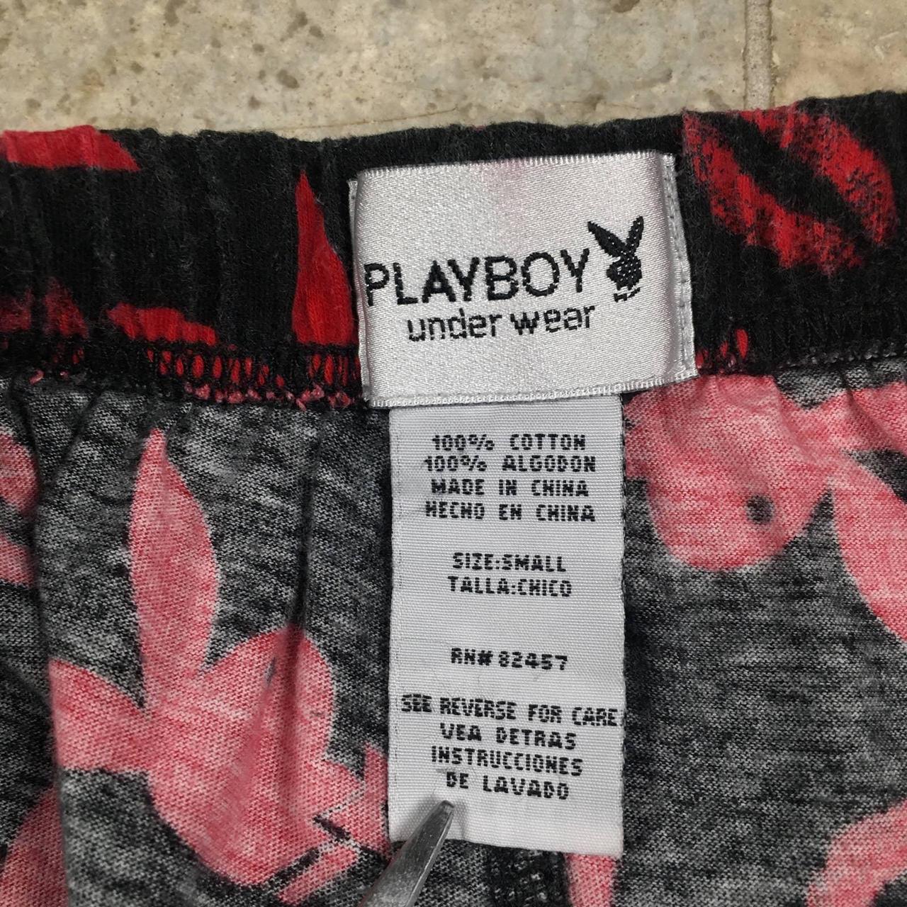 Y2K Playboy Bunny Pajama Pants Sleep... Depop