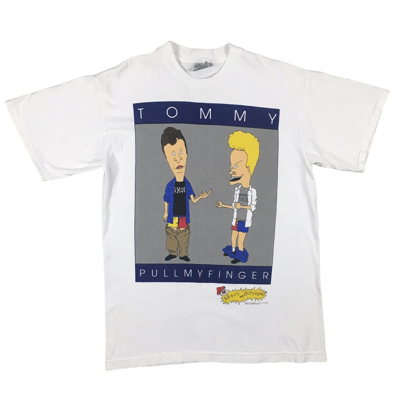 Vintage Beavis and Butthead Graphic T Shirt Tommy Depop