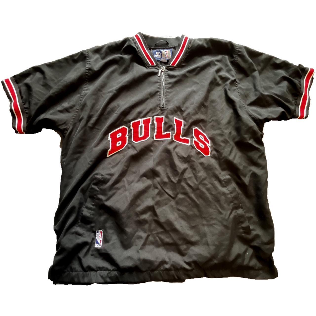 Chicago bulls short sleeve jersey on sale