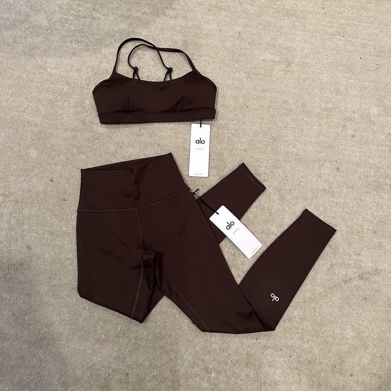 alo yoga airlift set airlift intrigue sports bra in... Depop