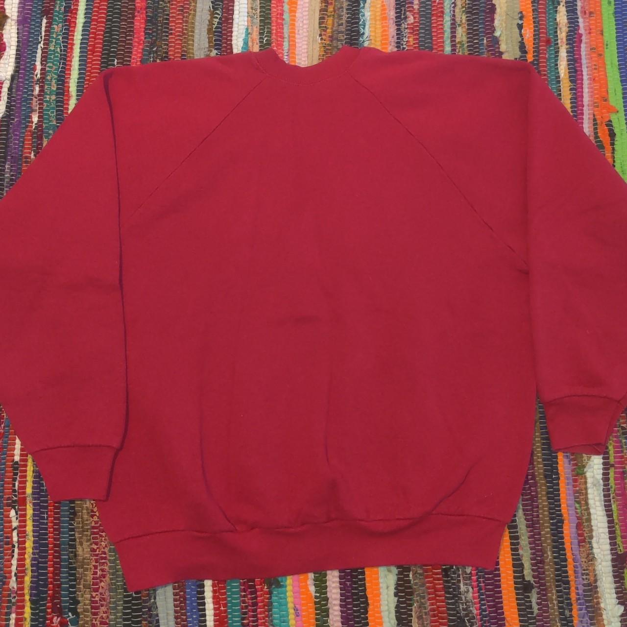 Hanes Men's Red Sweatshirt Depop