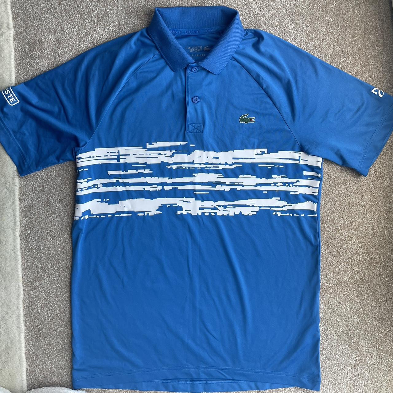 Men’s Lacoste blue golf polo, size 3, UK medium - Depop