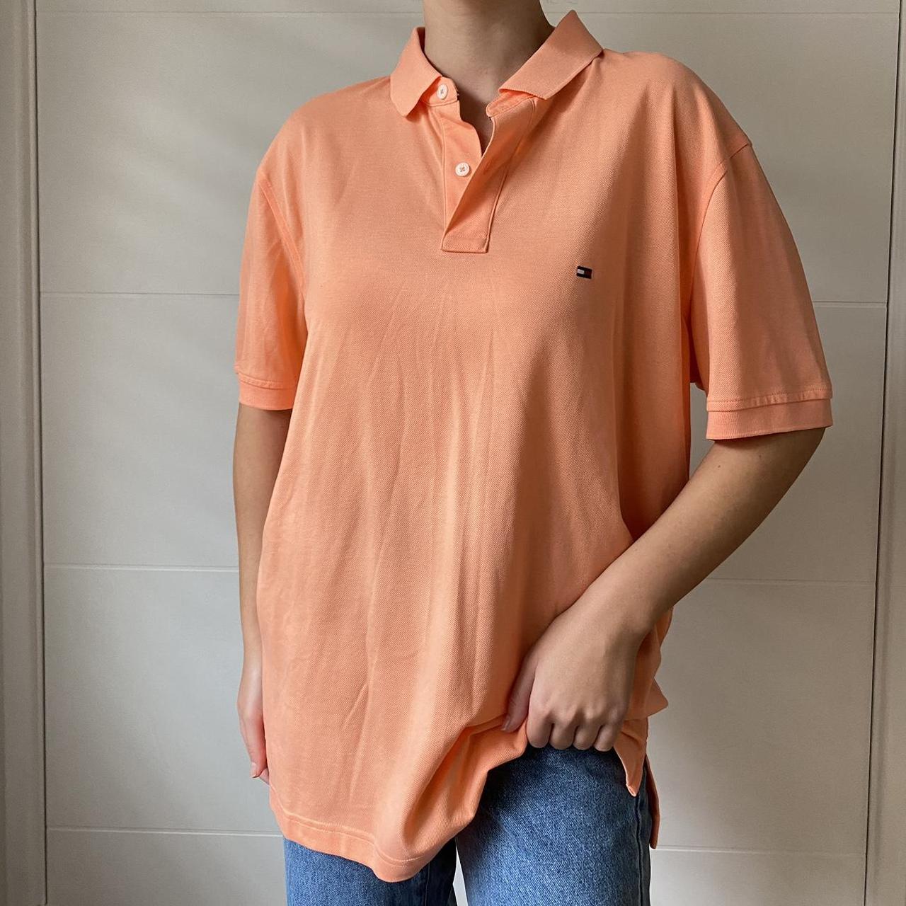 Tommy Hilfiger Men's Orange Polo-shirts | Depop