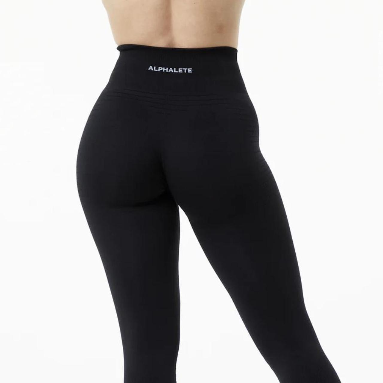 Alphalete Women's Black Leggings Depop