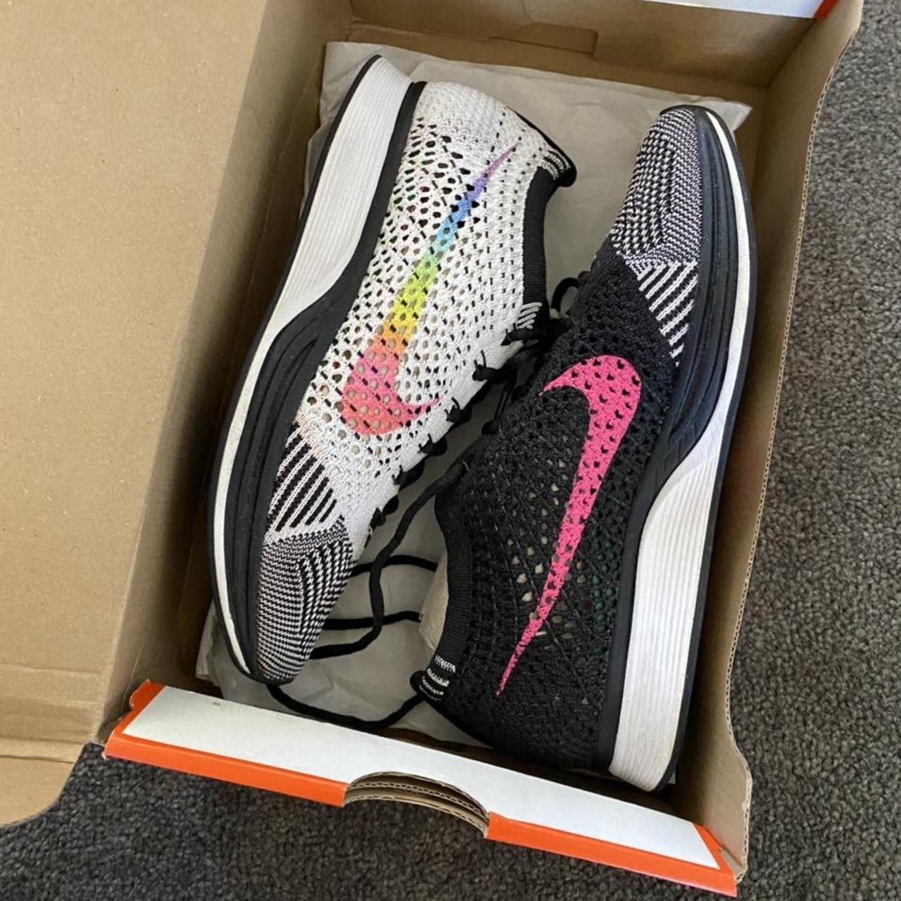 NIKE Flyknit racer Be true Excellent Depop