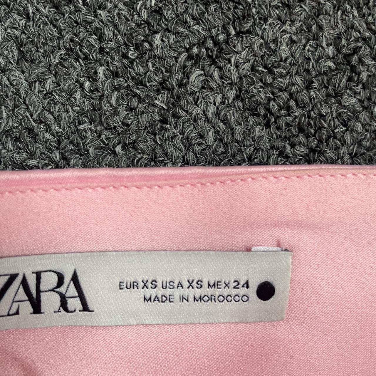 Zara Women's Pink Skirt Depop