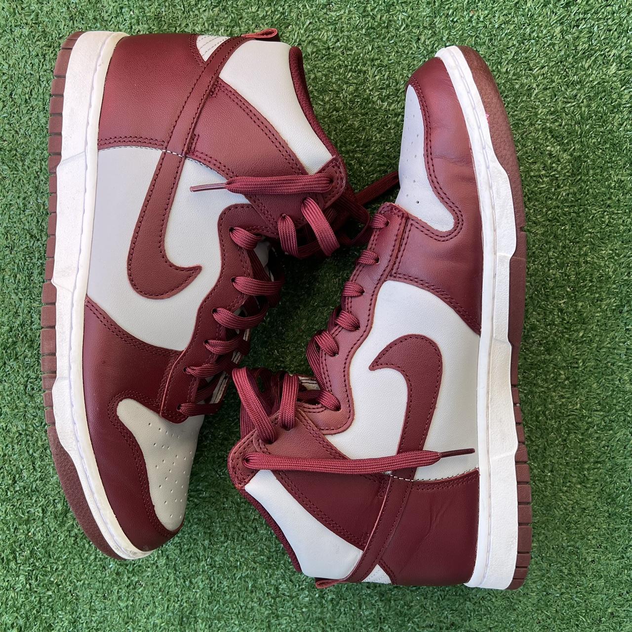 dunk high maroon