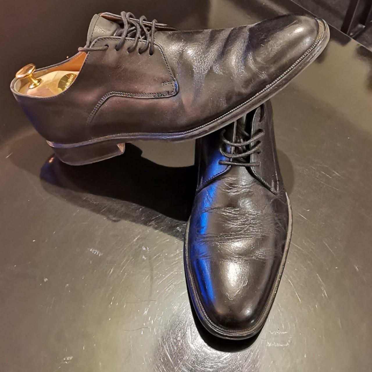 John Lewis Men's Black Brogues Depop