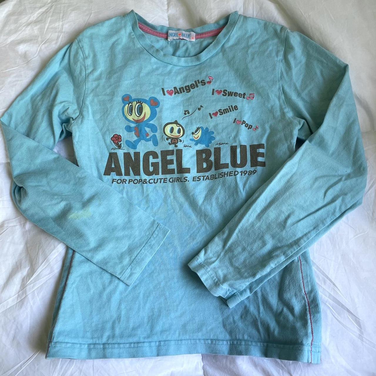 Angel Blue Women's Blue and Pink Shirt