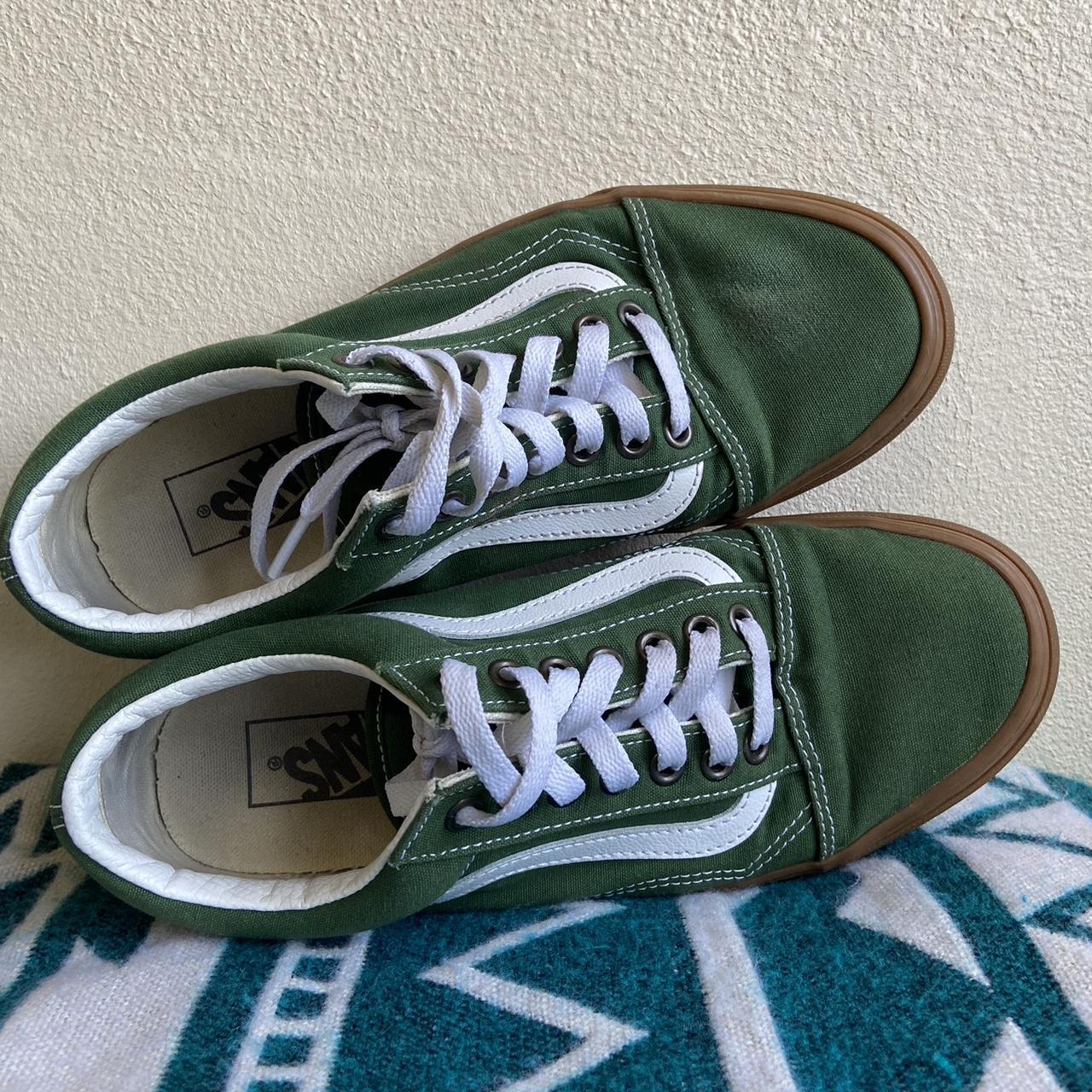 Vans Old Skool Green Gum Sole Vans Old Skool Olive Green Gum Sole