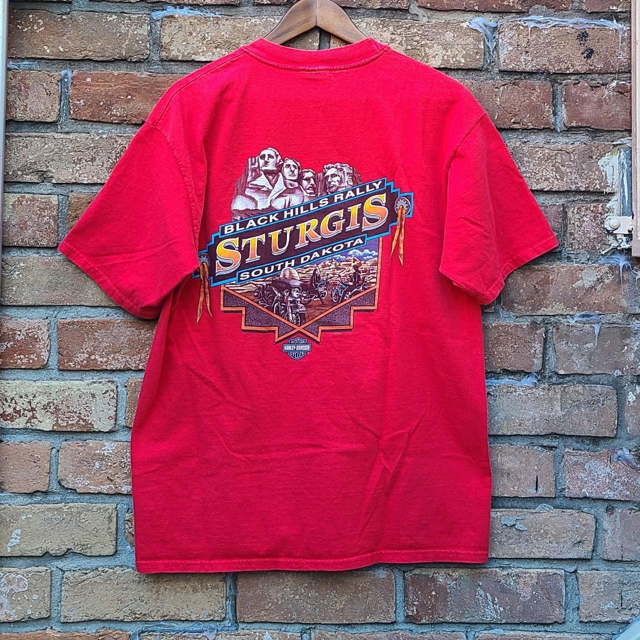 Vintage HD Sturgis 1998 Black Hills t-shirt sz L... - Depop