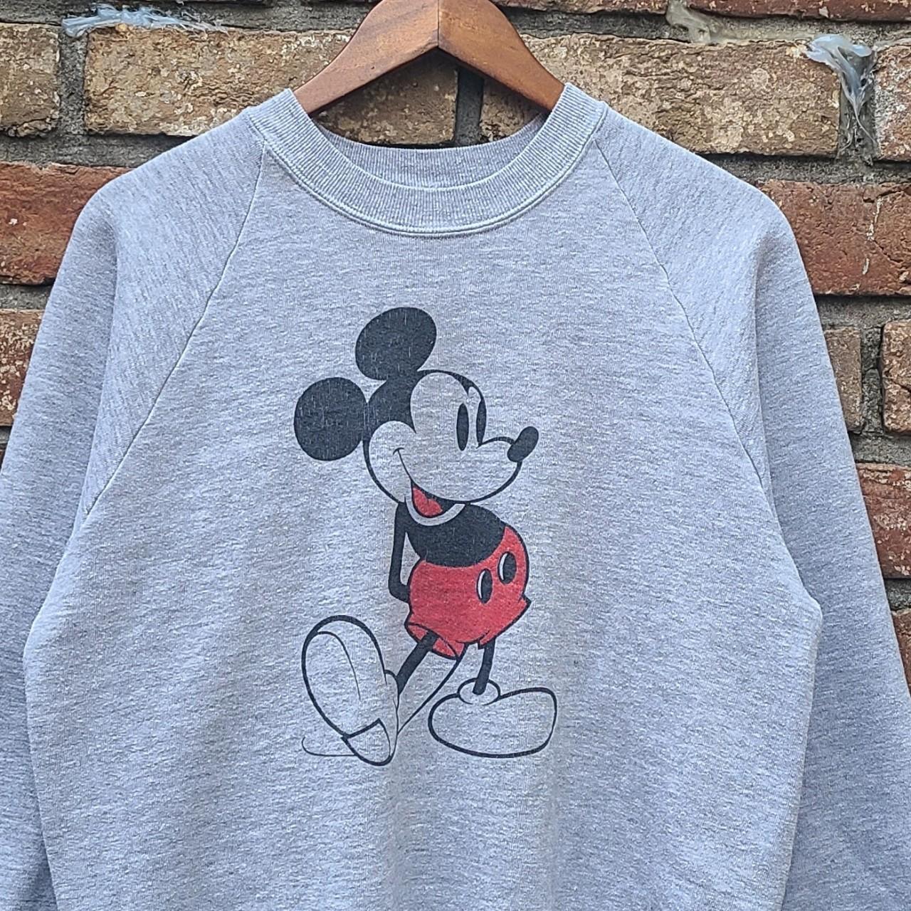 Vintage 80s Mickey Mouse raglan sweatshirt sz L made... - Depop