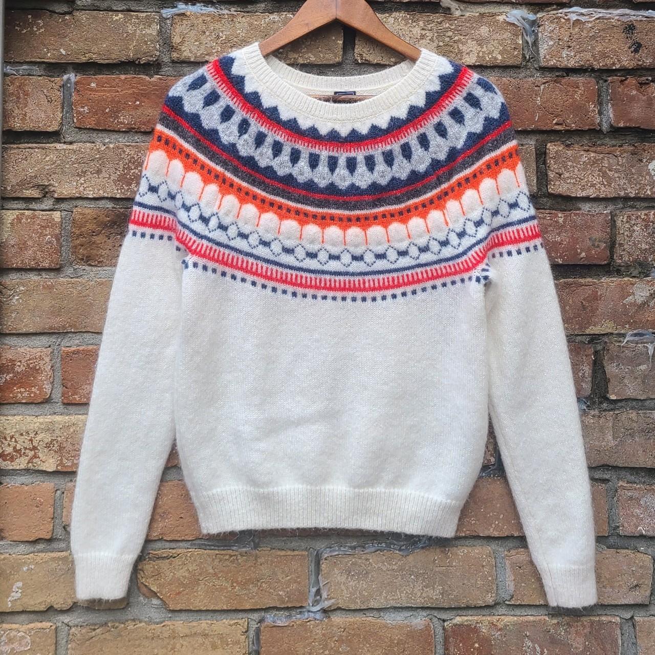 Jerseys Lana Mujer Suéter Gap Fair Isle De Cuello Alto Para Mujer Beige  Lana Reciclada Y Estilo Nórdico Jersey Lana Mujer Invierno