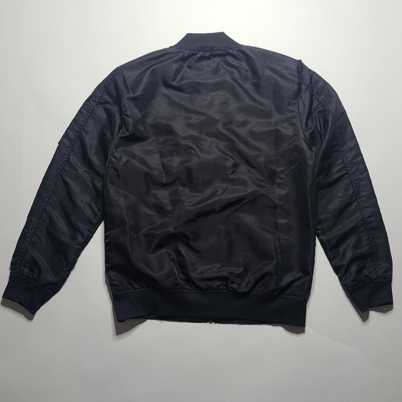 Ecko bomber jacket sz M shoulder seam ripped liner... Depop