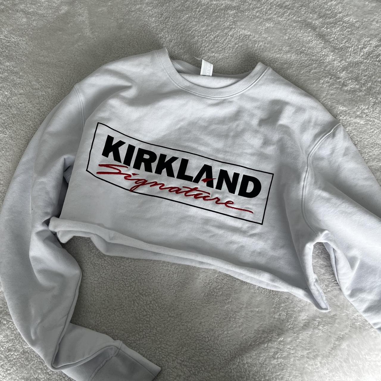 Kirkland embroidered cropped crewneck Women’s medium Depop