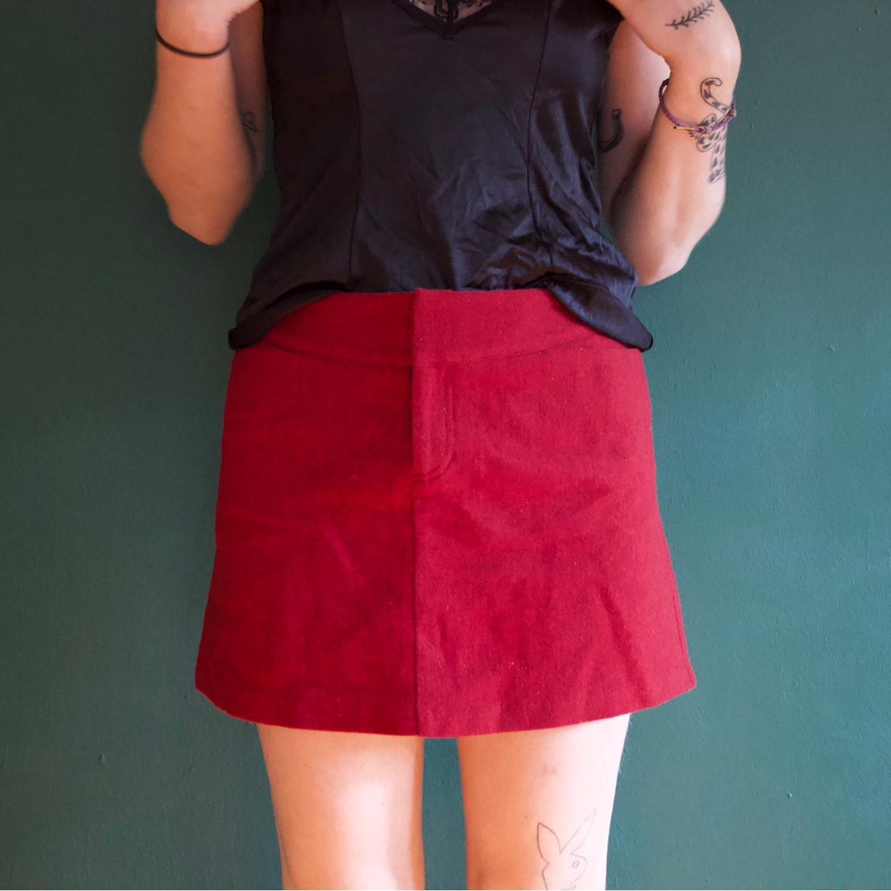 red skirt american eagle