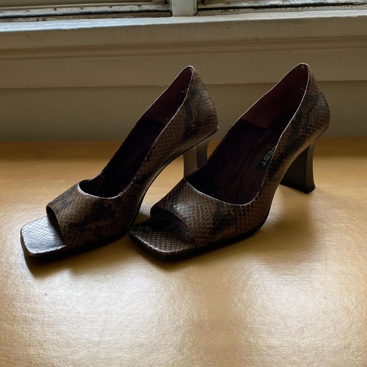 Snakeskin pumps nine on sale west