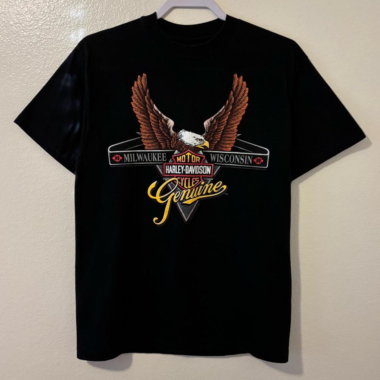 Vintage 90s Harley-Davidson t shirt, Tagged medium,...