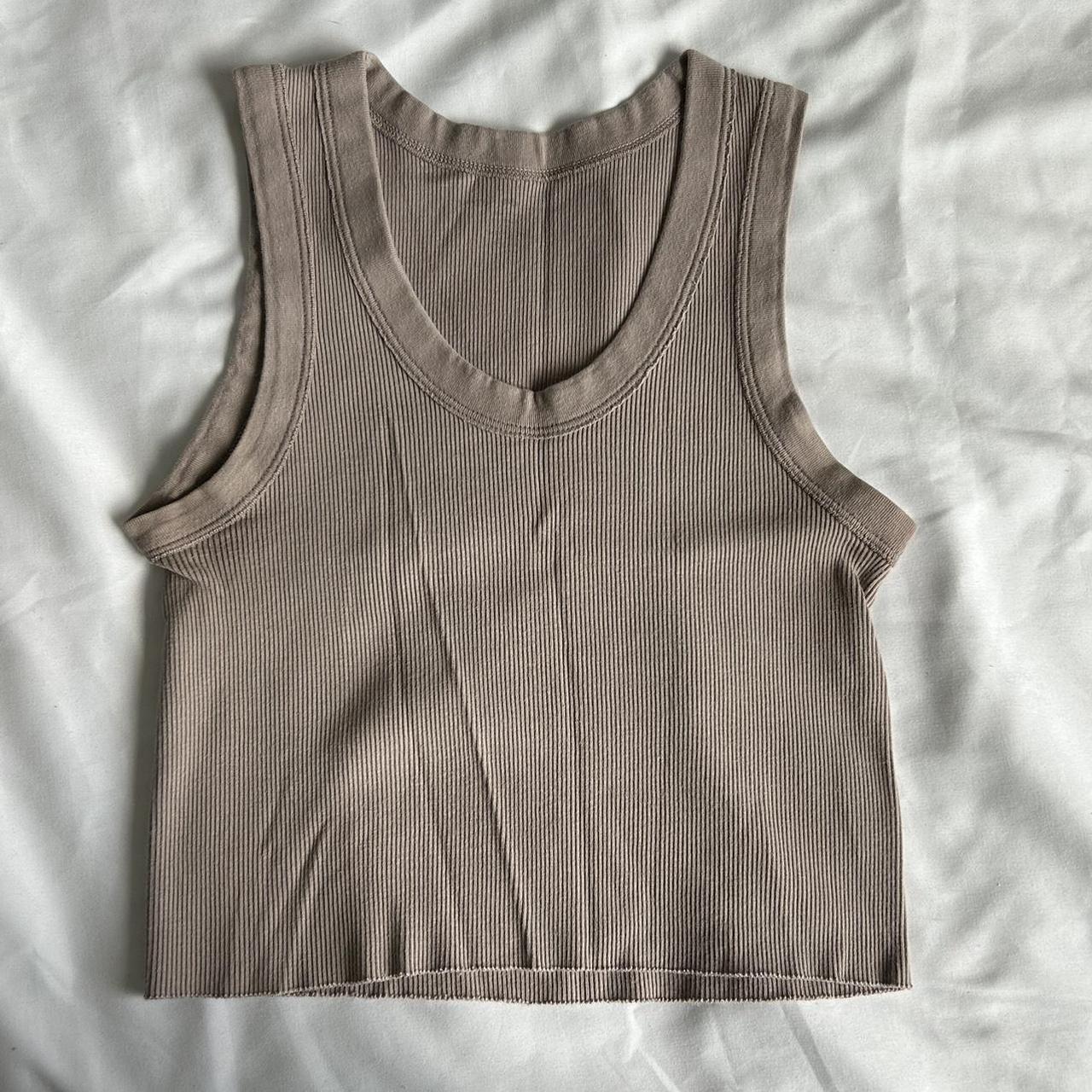 Brandy Melville, Tops, Brandy Melville Light Gray Connor Tank Top