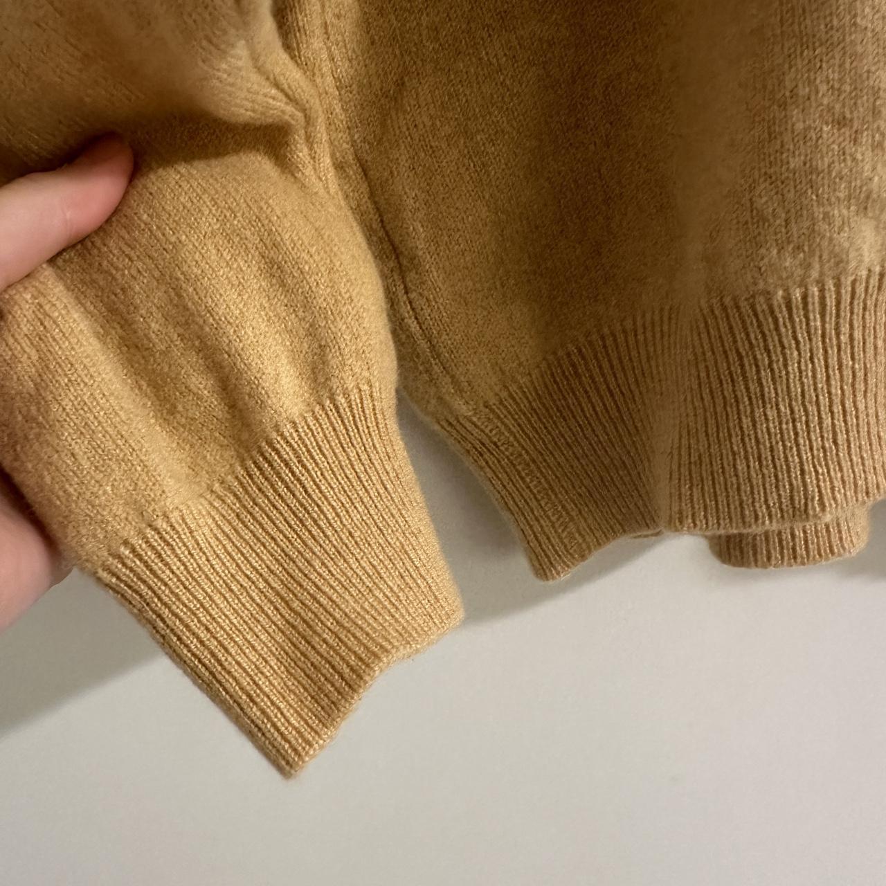Yellow 100% cashmere mock neck sweater! Super soft... - Depop