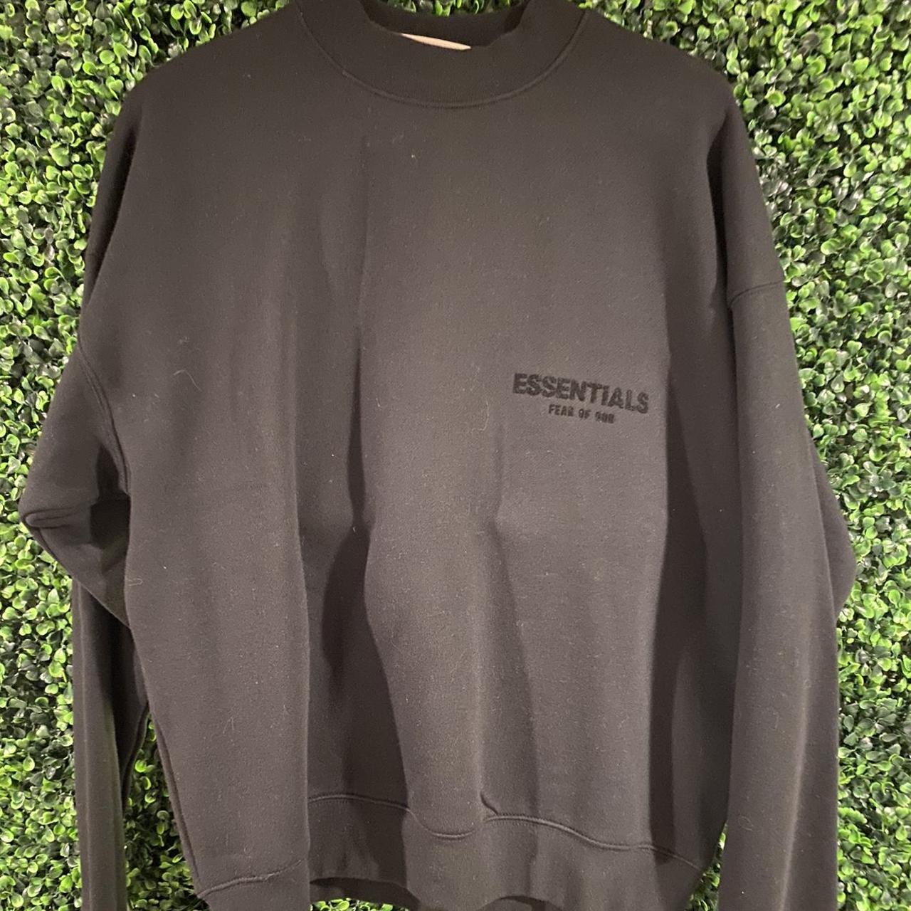 Essentials Men's Black Jumper Depop