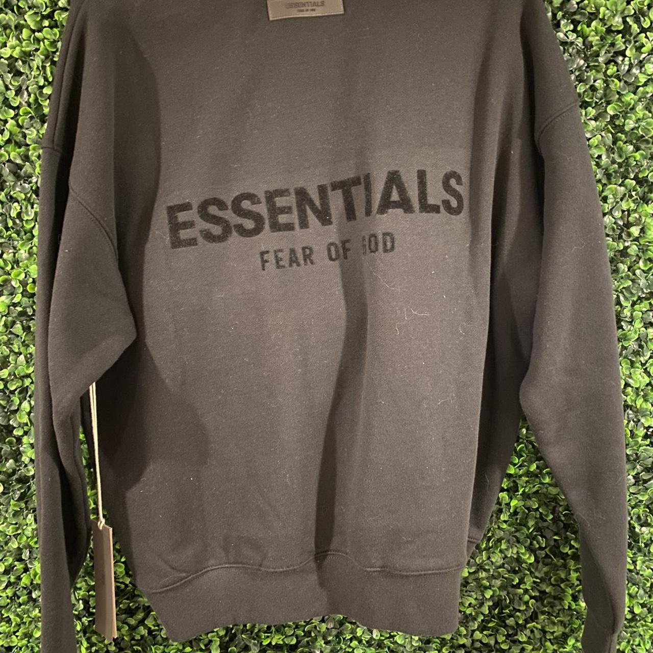 Essentials Men's Black Jumper Depop