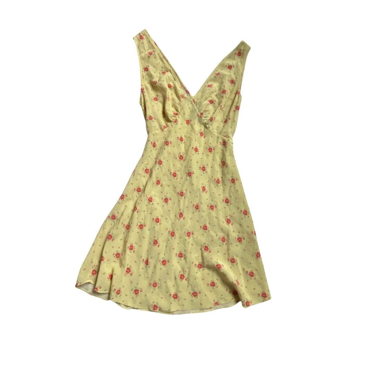 r-alisation-par-women-s-yellow-and-cream-dress-depop