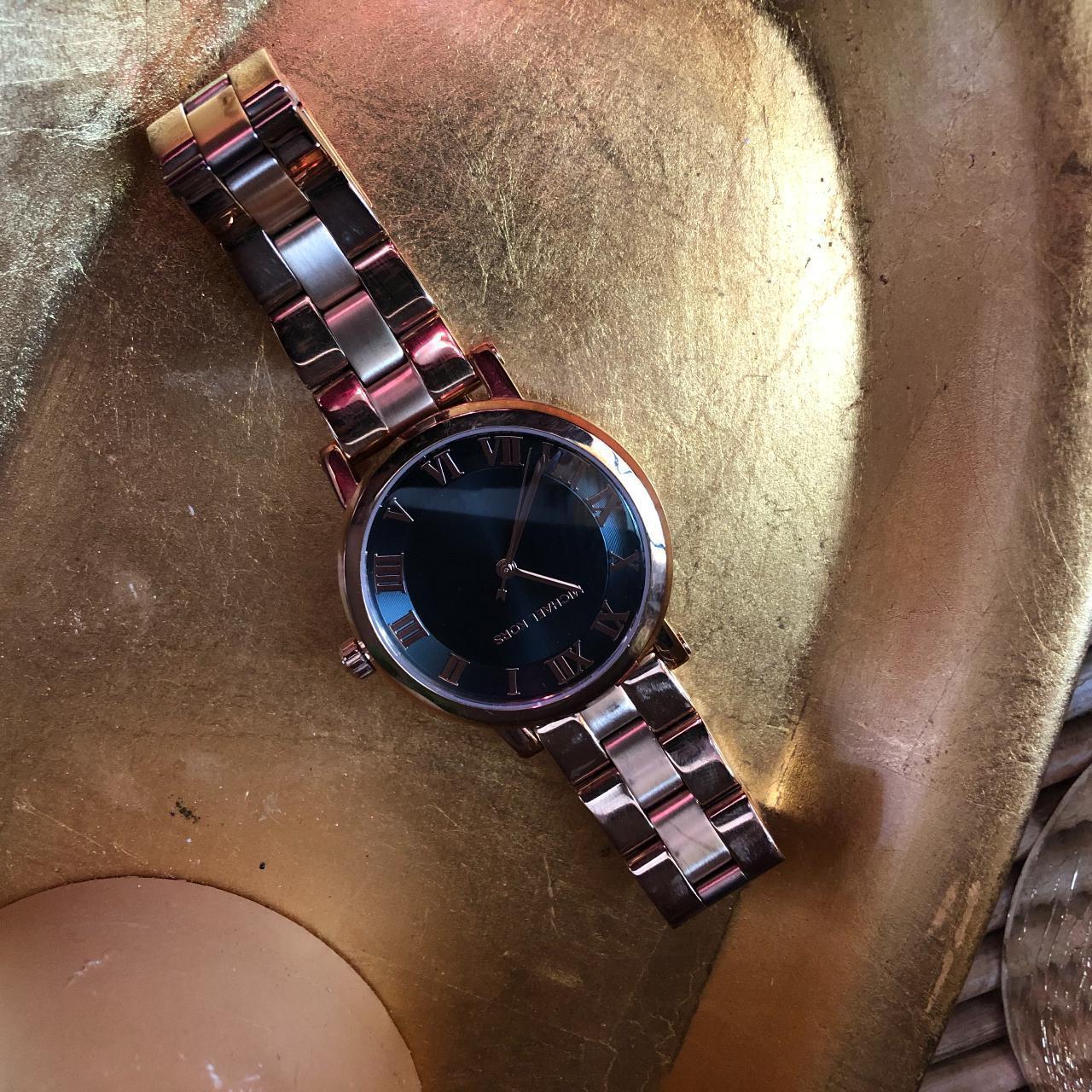 Michael kors norie rose gold watch sale