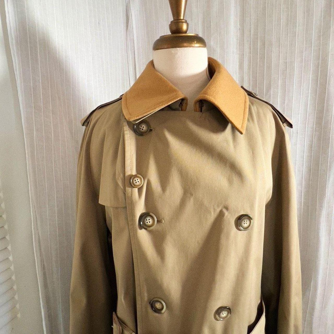 Vintage Men's Brooks Brothers Beige Tan Trench Coat | Depop
