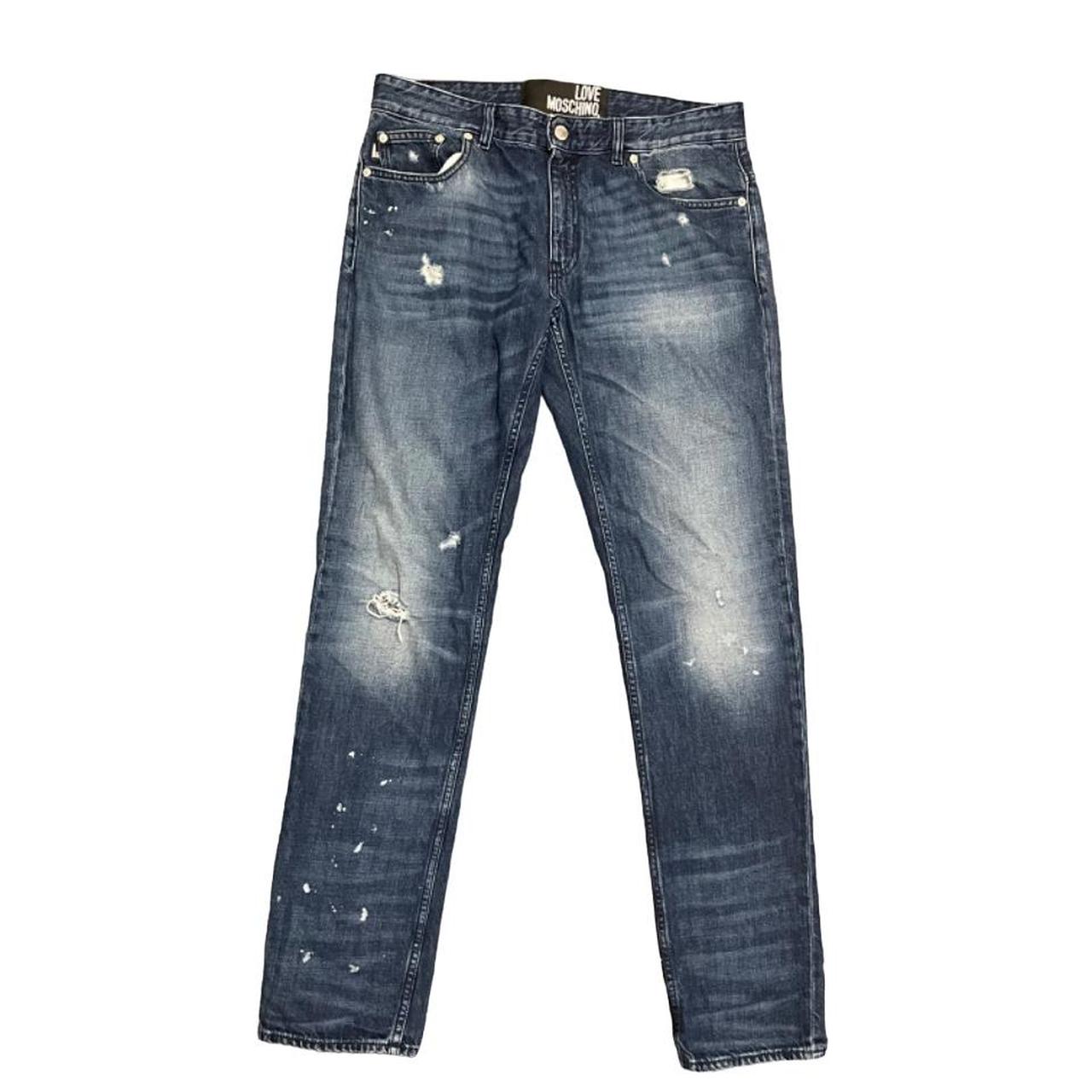 Moschino Jeans Paint splatter 32W 32L Selling as... - Depop